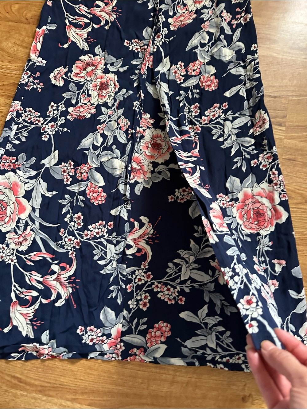 New! Flynn Skye Ale Navy Floral Long Maxi Dress S - Picture 12 of 14